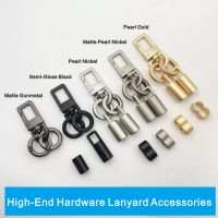 Tali Gantungan Poliester Bahan PU Lembut Diameter 8mm Tali Pergelangan Tangan Pengait Logam Aksesoris Perangkat Keras Berkualitas Tinggi Tahan Lama untuk Ponsel dan Kunci