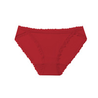 HAGO Celana Dalam Wanita Model Baru Bordir Renda Bernapas Nyaman dan Adem Warna Merah Seksi untuk Wanita