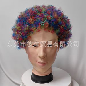 วิกผมหยิกสีสันสดใสสำหรับปาร์ตี้คอสเพลย์ฮาโลวีนอุปกรณ์ประกอบฉากวัสดุอิมัลชั่นสไตล์น่ารัก - Product Image 1