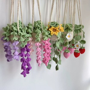 Regalo di Natale e Festa della Mamma, Grazioso Fiore Lavorato a Maglia, Rosa e Girasole Fatti a Mano, Decorazione per la Casa e Regalo - Product Image 5