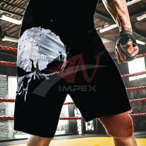 Pantalones Cortos de Artes Marciales Mixtas Fightbro Personalizados, 100% Algodón Elástico, Logotipo Frontal, Secado Rápido, Transpirables - Product Image 1