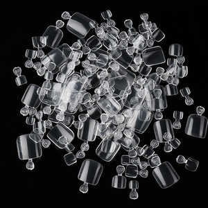 TSZS 600 pièces de <span class=keywords><strong>faux</strong></span> ongles d'orteil en <span class=keywords><strong>gel</strong></span> souple transparents, courts et carrés, extensions d'ongles d'orteil artificielles en acrylique à couverture complète - Product Image 3