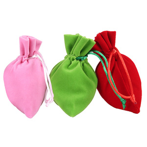 Bolsas de Terciopelo con Cordón, Color Personalizable, Impresión Serigráfica, Embalaje General, Sin Fondo, Sin Laterales, Pedidos al por Mayor Disponibles - Product Image 1