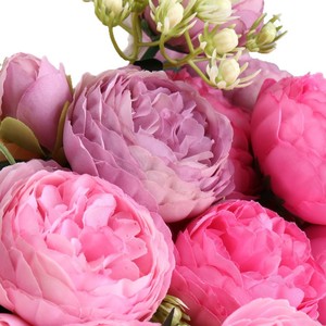 Modern Brilliantart - Ramos de Rosas Artificiales <span class=keywords><strong>Ross</strong></span> Stem de 26 Pulgadas, 2 Capullos de Flor, Tela/Plástico/Alambre de Hierro de Alta Calidad, Larga Duración - Product Image 6
