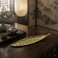 Porte-encens en forme de feuille, mini brûleur d'encens, décoration d'intérieur, adapté à la méditation, aux temples, aux salons et aux mariages