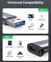 Adaptateur portable Type C vers USB 3.0, connecteur femelle Type C vers USB 3.0 OTG pour clé USB/lecteur de carte/appareil photo