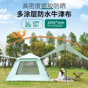 Carpa Doble Sky Blue Cloud Pavilion 240x240cm para 4-5 Personas, Apertura Rápida, Resistente al Viento e Impermeable, para las Cuatro Estaciones - Product Image 5