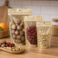 Sacs en papier kraft brun refermables pour aliments, café, biscuits, imprimés en héliogravure, en matériaux recyclés, pour l'emballage