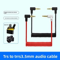 Câble adaptateur audio 3,5 mm TRS vers TRRS pour microphone cravate et sortie audio, mâle-mâle
