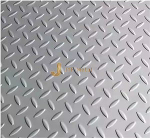 Plaque en acier inoxydable estampée antidérapante EX332 316L 304 201 à motif diamanté, soudage, pliage, découpe JIS - Product Image 1