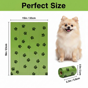 Sacs à déjections canines biodégradables et écologiques (extra-épais, anti-fuites) pour animaux de compagnie - Product Image 3