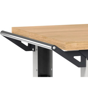 Fami Master Établi réglable de 200cm avec roues, gris - Product Image 3