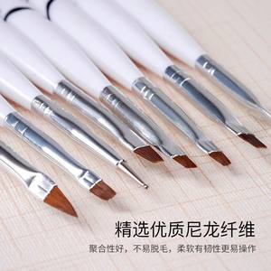 แปรงทาเล็บลายม้าลาย8ชิ้น/เซ็ต,อุปกรณ์ปากกาแปรง<span class=keywords><strong>วาด</strong></span><span class=keywords><strong>เส้น</strong></span>เจลยูวีทำเล็บผมไนลอนอะคริลิก - Product Image 4