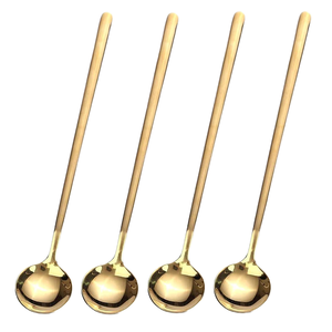 304 Stainless Steel Luxury Coffee <b>Measuring</b> <b>Spoon</b> Gold/Rose Gold/Black/Rainbow Colored Plated Mini Dishwasher Safe Party - Product Image 1