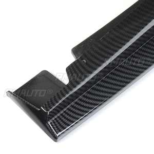 Carbon Fiber Look Rear Bumper <b>Diffuser</b> Lip Spoiler With <b>LED</b> Light for Honda Civic 11th 2022-2023 - Product Image 5