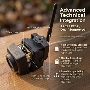 Camhi RTSP <span class=keywords><strong>Cam</strong></span>éra Arrière Mini HD Étanche 2MP 5MP Imx335 Wifi Sans Fil pour Bus, Surveillance de Sécurité Automobile, <span class=keywords><strong>Cam</strong></span>éra de Véhicule P2P sur Vif - Product Image 4