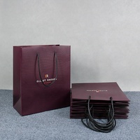 Emballage cosmétique de cadeau de bijoux de mode de luxe écologique sac en papier blanc avec poignées en ruban