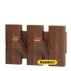 Wooden Piano Key <b>Hooks</b> <b>Wall</b> Mounted Coat Rack Living Room Storage Organizer For Clothing And Bags - Product Image 4