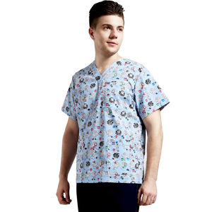 Camisetas ANNO de diseño en tela tejida, uniformes de hospital, conjuntos de uniformes quirúrgicos para médicos, enfermeras y personal médico. - Product Image 6