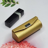 France Design FD0000211 Trousse de Maquillage et Étui à Rouge à Lèvres Portable en Cuir PU Tendance avec Miroir Intégré et Porte-clés