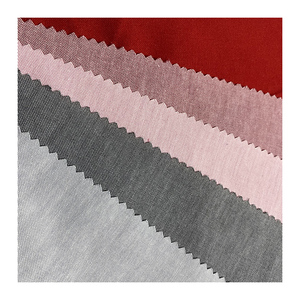 Оптовая продажа CVC полиэстер спандекс Оксфорд 70% хлопок 27% поли 3% SPAN сплошная ткань для рубашек - Product Image 1