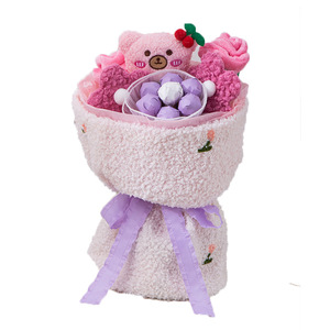 Vente chaude Valentine Cadeau Doux En Peluche Valentine Rose Fleur Sucette Bouquet <span class=keywords><strong>Poupée</strong></span> Pour Enfants Créatifs En Peluche Mignon <span class=keywords><strong>Poupée</strong></span> Bouquet - Product Image 4