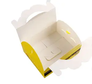 Embalaje de papel de pollo desechable personalizado, caja para guardar pollo fritado