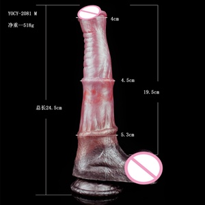YOCY Big Horse <b>Dildo</b> Silicone Soft Animal Cock Realistic Penis Huge Testis Adult Sex Toys for Women Massage Anal Plug Supplies - Product Image 6