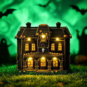 Decoración de Resina con Luces Integradas para el Día de los Muertos, Halloween, Casa Embrujada, Ambiente de Terror - Product Image 2