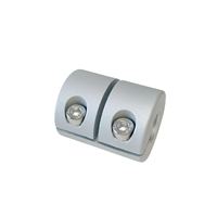 Accouplements rigides en acier inoxydable et aluminium personnalisés pour machine CNC avec vis de serrage