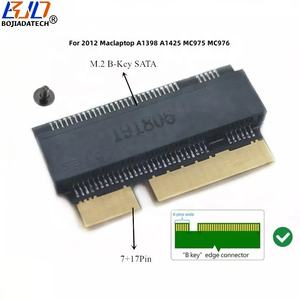 Nieuwe 7 + 17-Pins Connector Naar Ngff <span class=keywords><strong>M</strong></span>.2 B-Key Sata Ssd Converter Adapter Kaart Voor 2012 Macbooks A1425 A1398 - Product Image 1