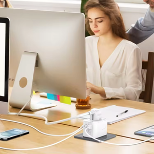 LDNIO Z6 <span class=keywords><strong>Chargeur</strong></span> universel carré pour ordinateur portable <span class=keywords><strong>Surface</strong></span> <span class=keywords><strong>Pro</strong></span> Adaptateur de voyage Us Eu Uk Au Plug <span class=keywords><strong>Chargeur</strong></span> Adaptateur secteur - Product Image 6