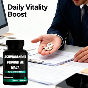 อาหารเสริมสมุนไพรสำหรับผู้ชายซูเปอร์ฟู้ด Maca PLUS แคปซูลเสริมพลังงานสำหรับผู้ชายรากมาคาสีดำสูตรเพนนิสขนาดใหญ่ - Product Image 2