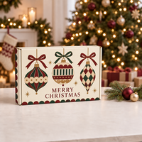 Boîtes d'expédition personnalisées pour cadeaux de Noël avec impression festive pour l'emballage de vente au détail et de commerce électronique