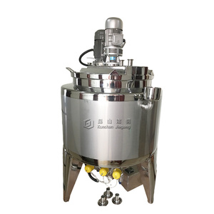 Tanque de Mezcla Industrial de Acero Inoxidable Sanitario, Antioxidante y Fácil de Limpiar, para <span class=keywords><strong>la</strong></span> Producción de <span class=keywords><strong>Crema</strong></span> Cosmética, Champú y Líquidos - Product Image 1