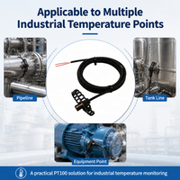 Sensor de Temperatura GAIMC PT100, Sonda de Acero Inoxidable con Inserción/Abrazadera para Tuberías, para HVAC, Calderas, Petroquímica