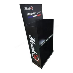 Soporte de papel de cartón POP personalizado Soporte de estante de exhibición de <span class=keywords><strong>piso</strong></span> de cartón promocional plegable - Product Image 5