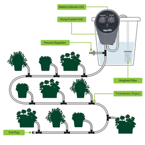 Aqualin Analogue Garden Water <b>Timer</b> Irrigation Controller Eco-Friendly Design Battery Operated Outdoor Use Automatic Watering - Product Image 2
