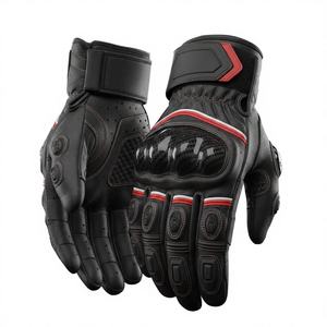 Gants de moto de course en cuir polyester/coton pour l'hiver, à doigts complets, vente en gros, OEM ODM acceptés - Product Image 1