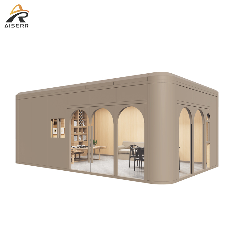 Contemporary Eco-Friendly Relaxation Modular Tea House Small Gym Prefabricated Cabin Modern Retreat Mobile Cabin