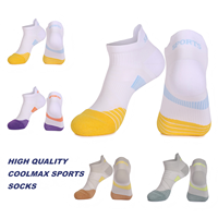 Chaussettes de sport professionnelles OEM personnalisées de haute qualité, durables, respirantes, avec coussinet en tissu éponge, coupe basse, pour la course et l'entraînement