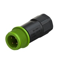Exceedconn Conector de Cable Macho de 4 Pines, 10A IP68 250V, Terminación por Soldadura para Uso en Inversores, Precio Económico, Gran Venta