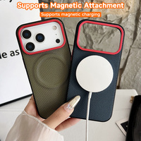 Étui de téléphone magnétique tissé en TPU de haute qualité, antichoc et protection à 360°, compatible avec les modèles 17 Pro Max et Samsung 26 Ultra
