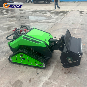 Desbrozadora de orugas diésel con control remoto, multifunción, 800mm 900mm, cortacésped híbrido inalámbrico con motor eléctrico y diésel - Product Image 3
