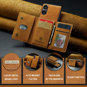 Porte-cartes magnétique de luxe portefeuille étui en cuir PU pour Sony <span class=keywords><strong>Xperia</strong></span> 5v 10v <span class=keywords><strong>1v</strong></span> pour Huawei P50 Pro couverture de téléphone - Product Image 2