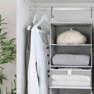 Organizador de Armario Colgante Grande de 6 Estantes con 1 Cajón, Material de Tela y Plástico PP para Ropa, Zapatos y Bolsos, para Armarios y Gabinetes - Product Image 5