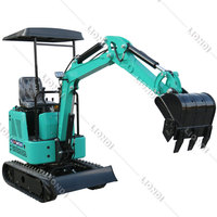 Mini-excavatrice robuste de 1,5 tonne à haute efficacité, mini-pelle compacte, machine de terrassement à vendre