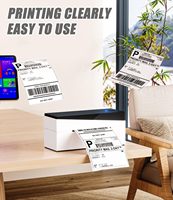 Gulungan Label Termal 4*6 Inci, Stiker Label Pengiriman Persegi, Kertas Label untuk Digunakan dengan Printer Label Pengiriman, Tersedia