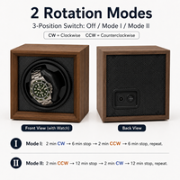 Boîte à remontoir automatique pour montre, rotateur de montre en bois avec moteur silencieux, pour montres pour hommes