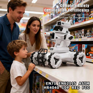 Coche Tanque de Control Remoto F06 para Niños con Función de Programación, Vehículo Electrónico de Radiocontrol con Luces y Sonido - Product Image 5